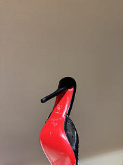 Colestore Christian Louboutin Miss Z Mule 100mm Pumps Mesh, nappa leather, strass and pearls Black - 2