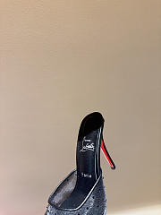 Colestore Christian Louboutin Miss Z Mule 100mm Pumps Mesh, nappa leather, strass and pearls Black - 6
