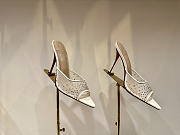 Colestore Christian Louboutin Miss Z Mule 100mm Pumps Mesh, nappa leather, strass and pearls Blush - 1