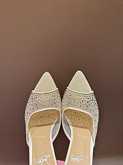 Colestore Christian Louboutin Miss Z Mule 100mm Pumps Mesh, nappa leather, strass and pearls Blush - 5