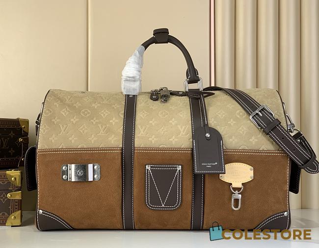 Colestore  Louis Vuitton Keepall Bandoulière 50 Autres Cuirs Monogram 29 x 23 x 50cm - 1