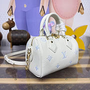 Colestore Louis Vuitton Speedy Bandoulière 20 Bicolour Monogram Empreinte Leather Light Blue 20.5x13.5x12cm - 3