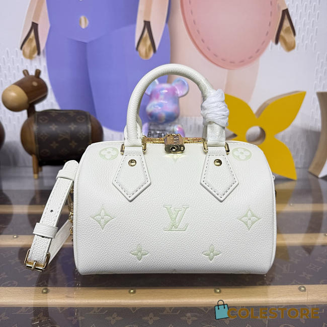 Colestore Louis Vuitton Speedy Bandoulière 20 Bicolour Monogram Light Green 20.5x13.5x12cm - 1