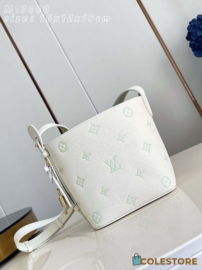 Colestore Louis Vuitton All In BB Bicolour Monogram Empreinte Leather Light Green 18 x 12 x 16cm - 1