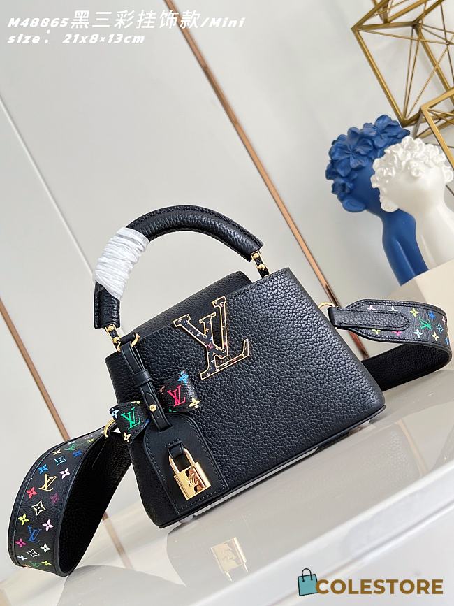 Colestore  Louis Vuitton LV x TM Capucines Mini Black 21 x 13 x 8cm - 1