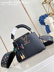 Colestore  Louis Vuitton LV x TM Capucines Mini Black 21 x 13 x 8cm - 1