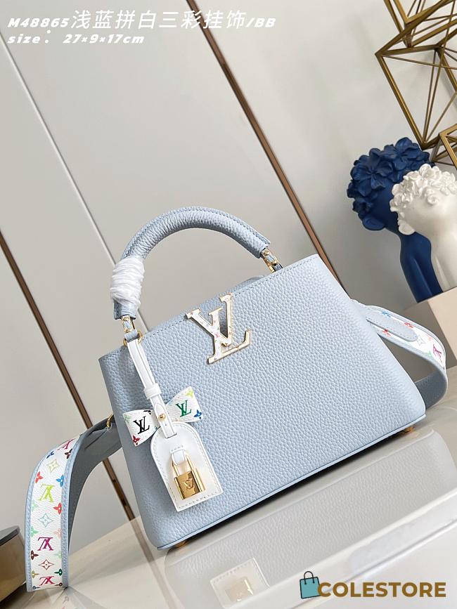 	 Colestore Louis Vuitton LV x TM Capucines BB Capucines Light Blue 27 x 17 x 9cm - 1