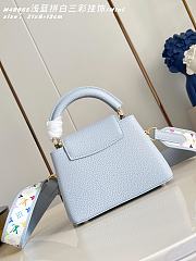 	 Colestore Louis Vuitton LV x TM Capucines Mini Light Blue 21 x 13 x 8cm - 6