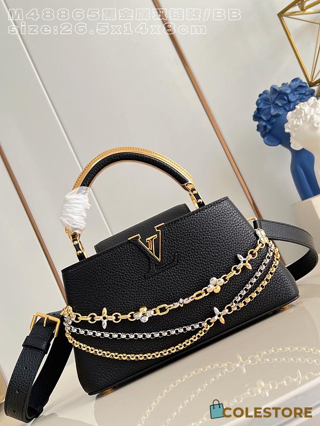 Colestore Louis Vuitton Capucines East-West BB Black 26.5x14x8cm - 1