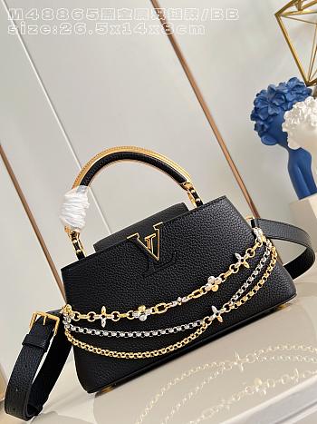 Colestore Louis Vuitton Capucines East-West BB Black 26.5x14x8cm