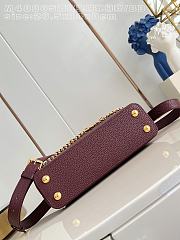 	 Colestore Louis Vuitton Capucines East-West BB Burgundy 26.5x14x8cm - 4