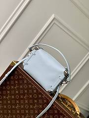 Colestore Louis Vuitton Calfskin Side Trunk PM Blue 21 x 14 x 6cm - 3