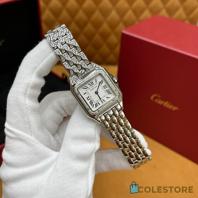 Colestore Cartier Panthère de Cartier Watch Medium model Silver 27 × 37 mm - 1