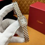 Colestore Cartier Panthère de Cartier watch, Small model Silver & Gold 22 × 30 mm - 5