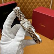 Colestore Cartier Panthère de Cartier watch, Small model Silver & Gold 22 × 30 mm - 3