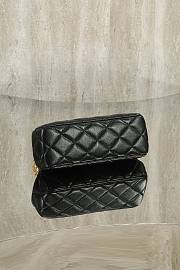 Colestore Chanel Clutch, Pearly Lambskin, Imitation Pearls & Gold-Tone Metal Black 10x20.5x7.5cm - 3