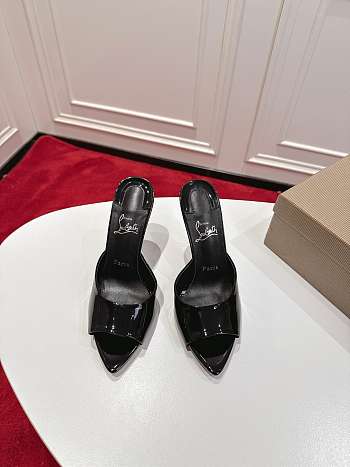 Colestore Christian Louboutin Miss Z Mule 100 mm Mules Patent calf leather Black