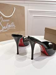Colestore Christian Louboutin Miss Z Mule 100 mm Mules Patent calf leather Black - 6