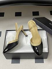 Colestore Chanel Slingbacks Goatskin & Patent Calfskin Beige & Black 7.5cm - 2