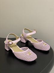 Colestore Chanel  Slingbacks Mesh & Goatskin Pink - 1