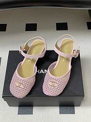 Colestore Chanel  Slingbacks Mesh & Goatskin Pink - 6
