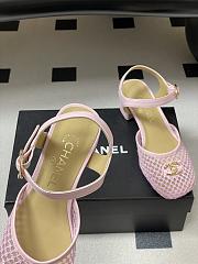 Colestore Chanel  Slingbacks Mesh & Goatskin Pink - 5