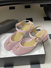 Colestore Chanel  Slingbacks Mesh & Goatskin Pink - 4