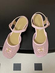 Colestore Chanel  Slingbacks Mesh & Goatskin Pink - 2