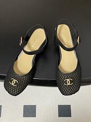 Colestore Chanel  Slingbacks Mesh & Goatskin Black - 3