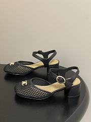 Colestore Chanel  Slingbacks Mesh & Goatskin Black - 2