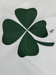 Colestore  Dior Sweatshirt with Dior Clover Embroidery White Cotton  Fleece - 2