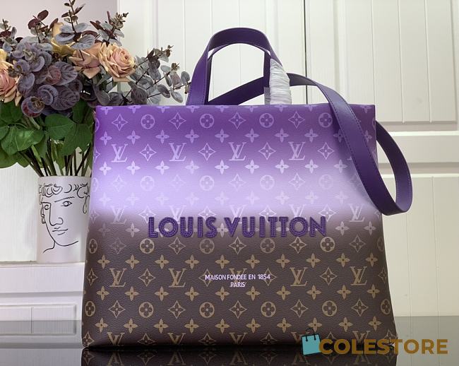 Colestore Louis Vuitton Shopper Tote MM Autres Cuirs Monogram Ombre Purple 40 × 32 × 16 cm - 1