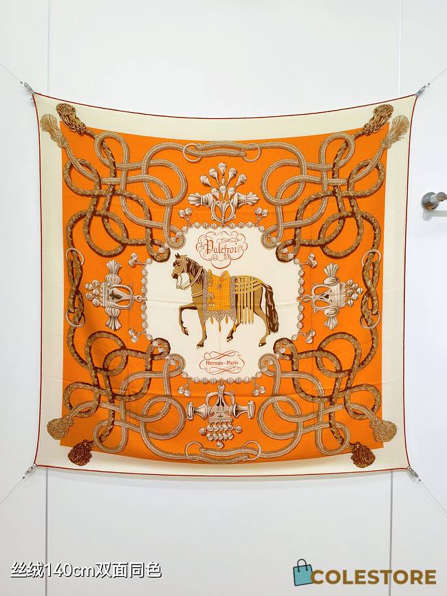 Colestore   Hermes Palefroi Shawl 140 Orange - 1