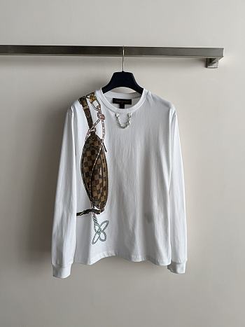 Colestore Louis Vuitton Keepit Print Long-Sleeved T-Shirt