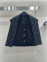 Colestore Louis Vuitton Monogram Scarf Gilet Black, White - 1