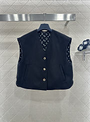 Colestore Louis Vuitton Monogram Scarf Gilet Black, White - 3