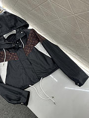 Colestore Louis Vuitton  Monogram Accent Windbreaker Black - 4