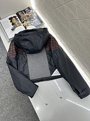 Colestore Louis Vuitton  Monogram Accent Windbreaker Black - 3
