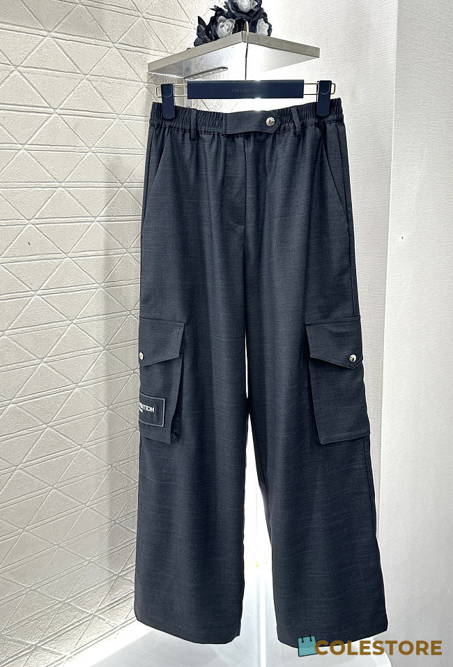 Colestore Louis Vuitton Athletic Style Long Pants Dark Grey - 1