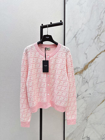 Colestore Fendi Cardigan Cotton Pink