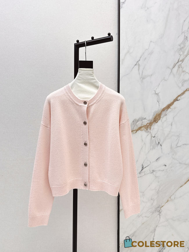 Colestore Hermes Cashmere long-sleeve Cardigan Rose Palomino - 1