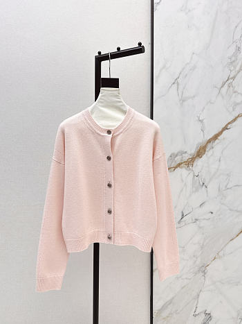 Colestore Hermes Cashmere long-sleeve Cardigan Rose Palomino