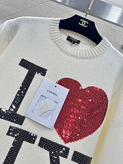 Colestore Chanel I Love NY Relaxed Knitted Crewneck Sweater - 6