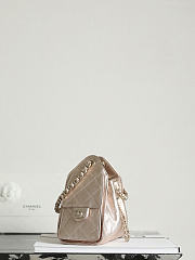 Colestore Chanel 25 Mini Handbag, Metallic Grained Calfskin & Silver-Tone Metal Rose Gold 20 x 22 x 12.5cm - 6