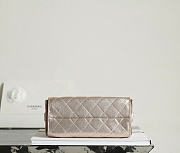 Colestore Chanel 25 Mini Handbag, Metallic Grained Calfskin & Silver-Tone Metal Rose Gold 20 x 22 x 12.5cm - 5