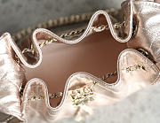 Colestore Chanel 25 Mini Handbag, Metallic Grained Calfskin & Silver-Tone Metal Rose Gold 20 x 22 x 12.5cm - 2