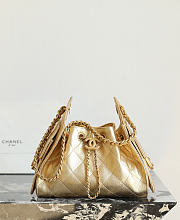 Colestore Chanel 25 Mini Handbag  Metallic Grained Calfskin & Gold Metal Gold 20 x 22 x 12.5cm - 1