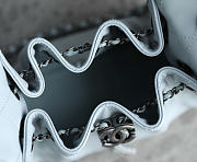 Colestore Chanel 25 Mini Handbag Grained Calfskin & Silver-Tone Metal Baby Blue 20x22x12.5cm - 3