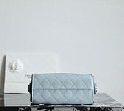 Colestore Chanel 25 Mini Handbag Grained Calfskin & Silver-Tone Metal Baby Blue 20x22x12.5cm - 2