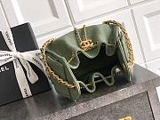 Colestore Chanel 25 Mini Handbag Grained Calfskin & Gold-Tone Metal Baby Green/Matcha 20x22x12.5cm - 6